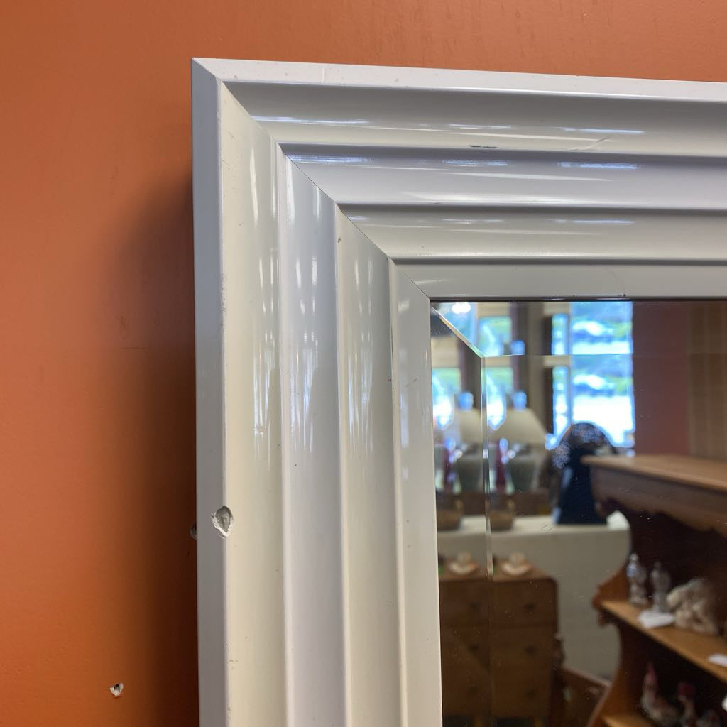 White Fluted Mirror (AS IS) C MIRRORS