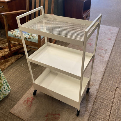 White Metal Cart