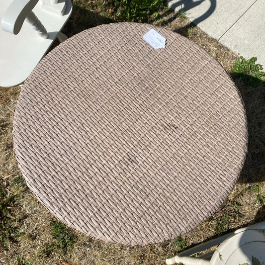 Folding Synthetic Rattan Patio Table