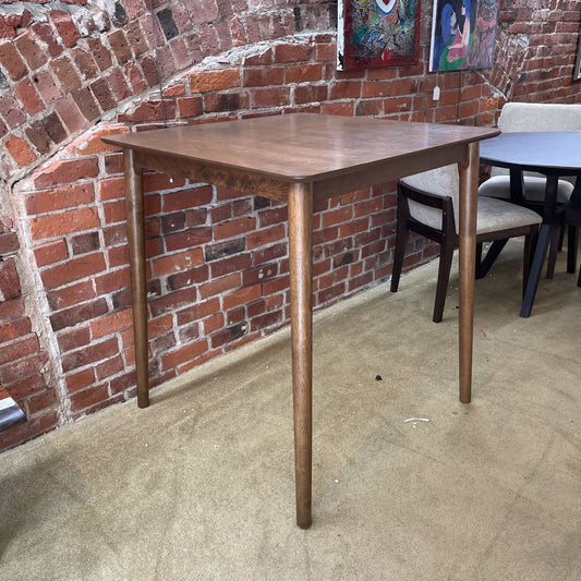 Walnut Finish Square Bar Table C DINING TABLES