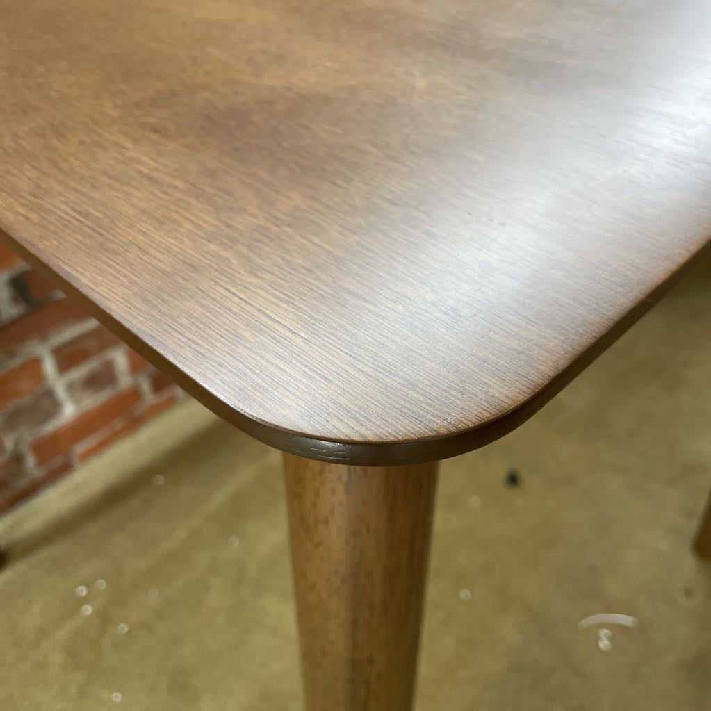 Walnut Finish Square Bar Table