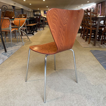 Arne Jacobsen *Replica* Bentwood Chrome Leg Dining Chair