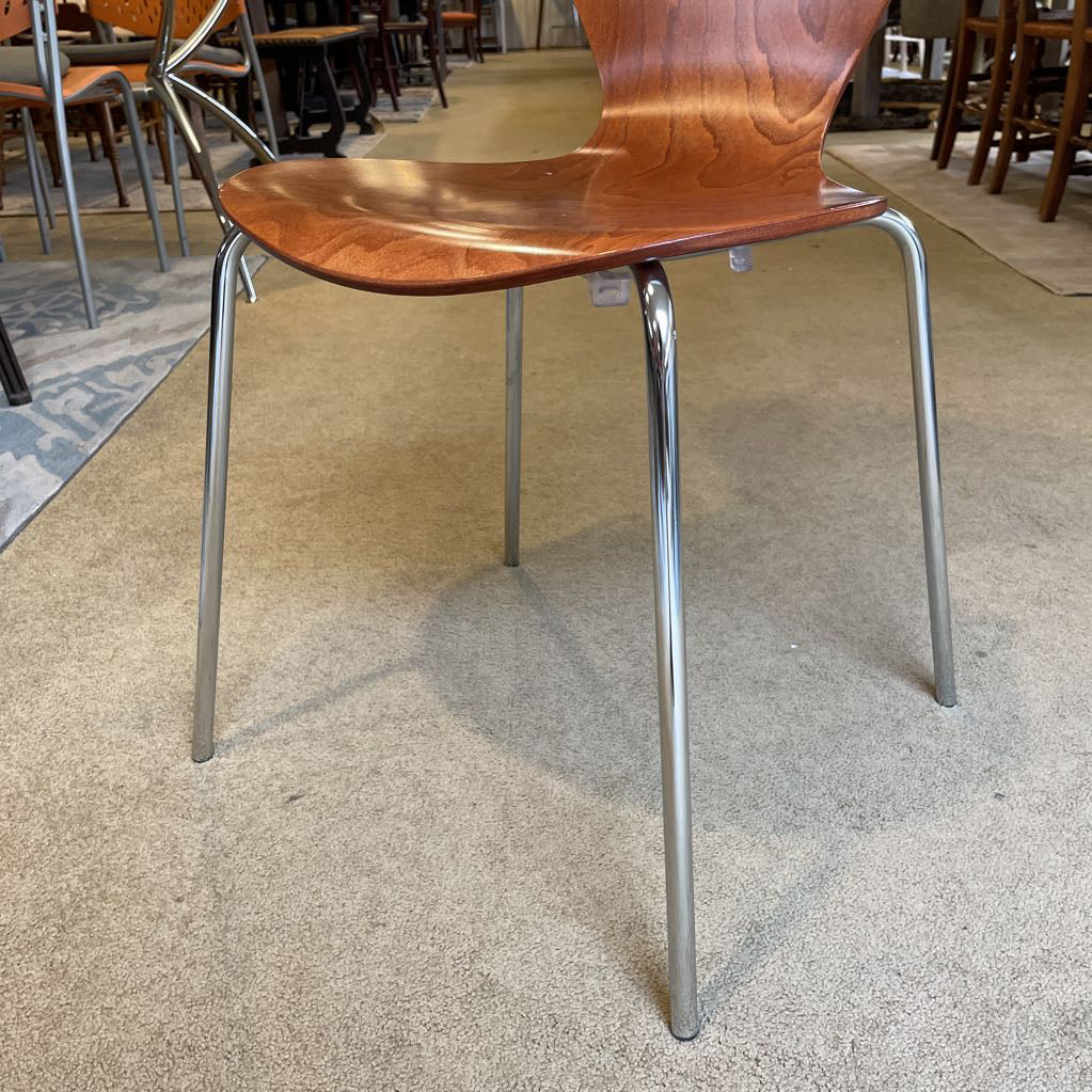 Arne Jacobsen *Replica* Bentwood Chrome Leg Dining Chair