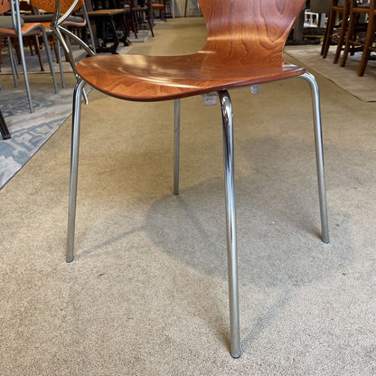 Arne Jacobsen *Replica* Bentwood Chrome Leg Dining Chair