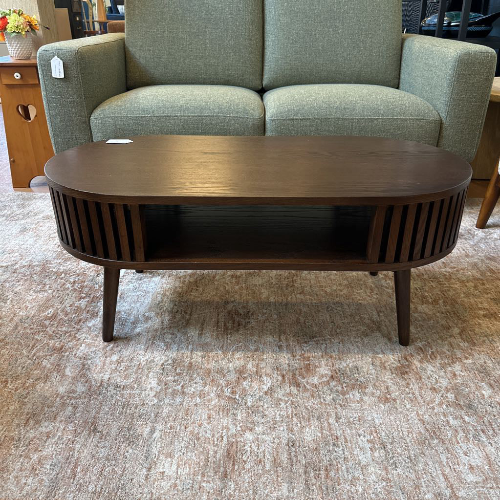 Houston Brown Oval Coffee Table C COFFEE TABLES