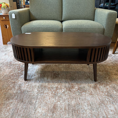 Houston Brown Oval Coffee Table C COFFEE TABLES