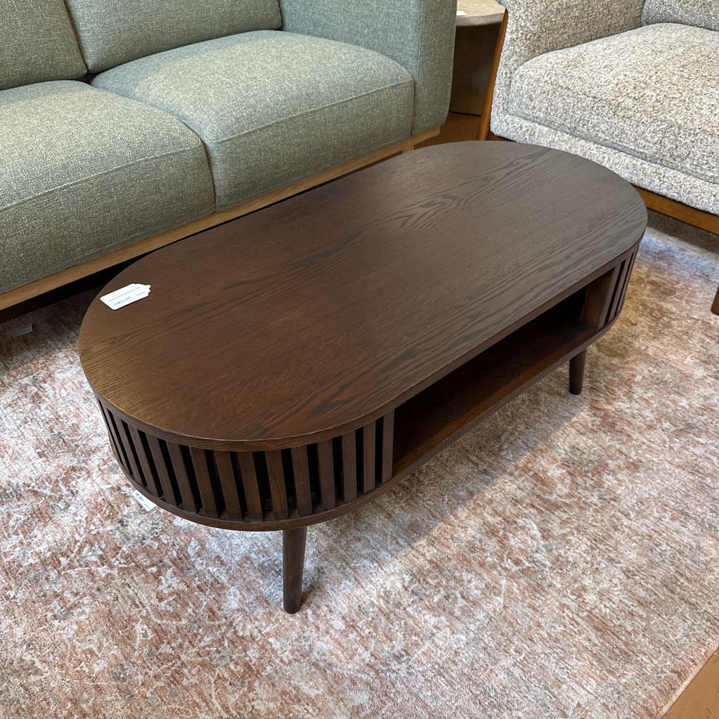Houston Brown Oval Coffee Table