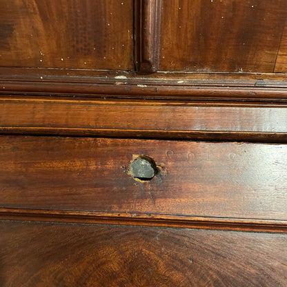 Ornate 3 Drawer Hutch w/ Fold Out Top Cabinet (AS IS) C CABINETS