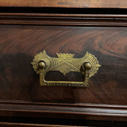 Ornate 3 Drawer Hutch w/ Fold Out Top Cabinet (AS IS) C CABINETS