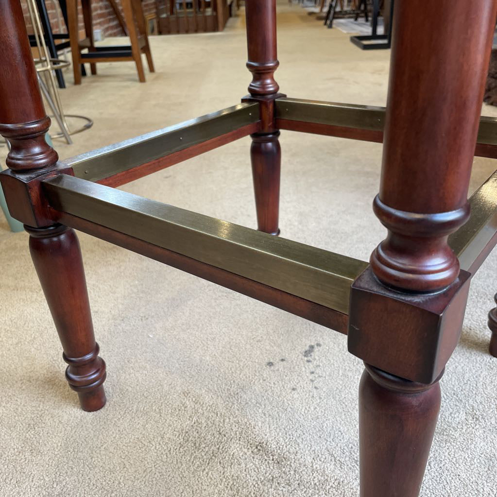 Frontgate Leather Studded Stool