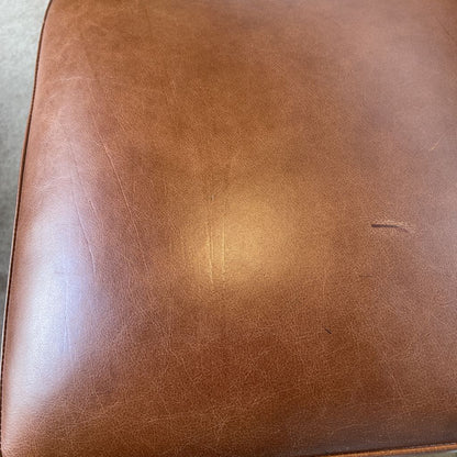 Frontgate Leather Studded Stool