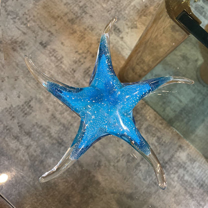 Light Blue Glass Starfish UNIQUE FINDS
