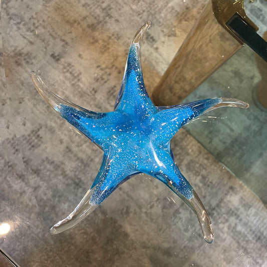 Light Blue Glass Starfish UNIQUE FINDS