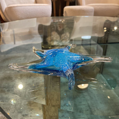 Light Blue Glass Starfish UNIQUE FINDS