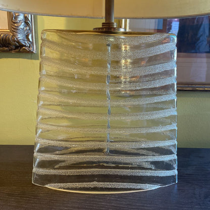 Robert Abbey Glass Base with Opaque Stripes Lamp