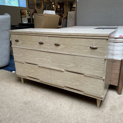 MC Laminate Top Drawers w/ Starbursts Lowboy
