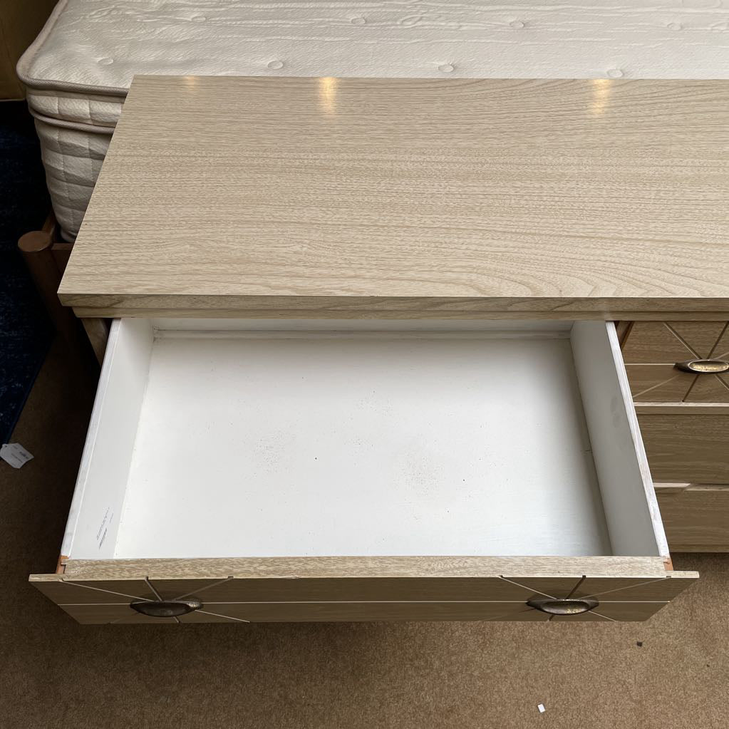 MC Laminate Top Drawers w/ Starbursts Lowboy