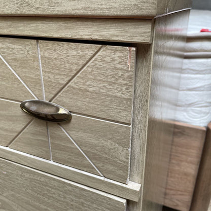MC Laminate Top Drawers w/ Starbursts Lowboy