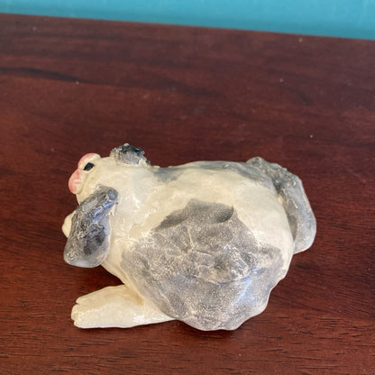 Signed CHRIS Whimsical Ceramic Dog Small UNIQUE FINDS
