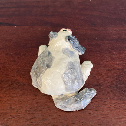 Signed CHRIS Whimsical Ceramic Dog Small UNIQUE FINDS