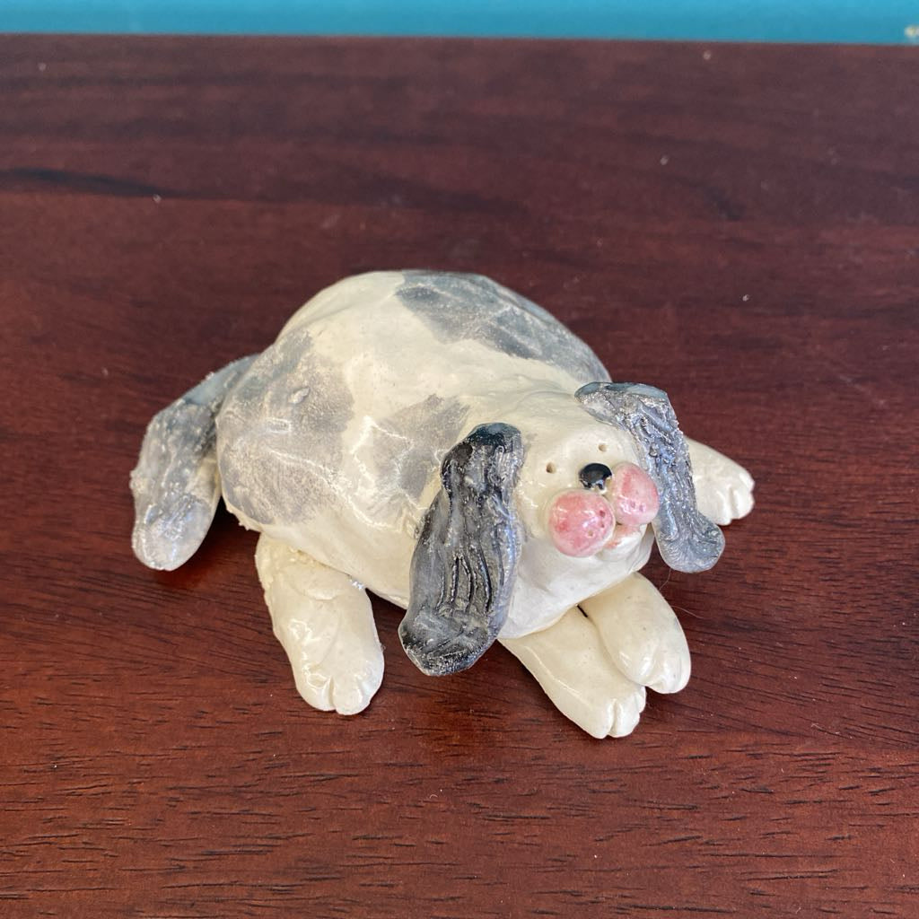 Signed CHRIS Whimsical Ceramic Dog Small UNIQUE FINDS