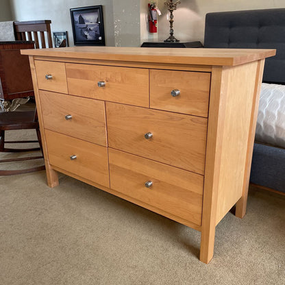 Room & Board Blonde Wood 7 Drawer Lowboy Dresser