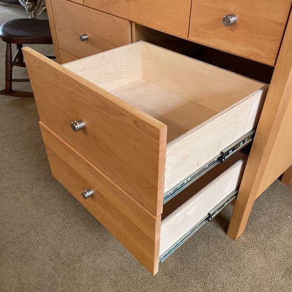 Room & Board Blonde Wood 7 Drawer Lowboy Dresser
