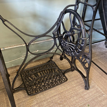 Upcycled Antique Sewing Console Table