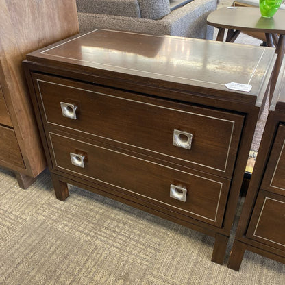 Large LEXINGTON Two Drawer Nightstand (AS IS)