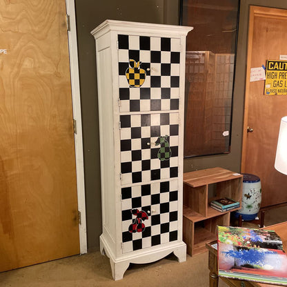 Checker Board Door Cabinet C CABINETS