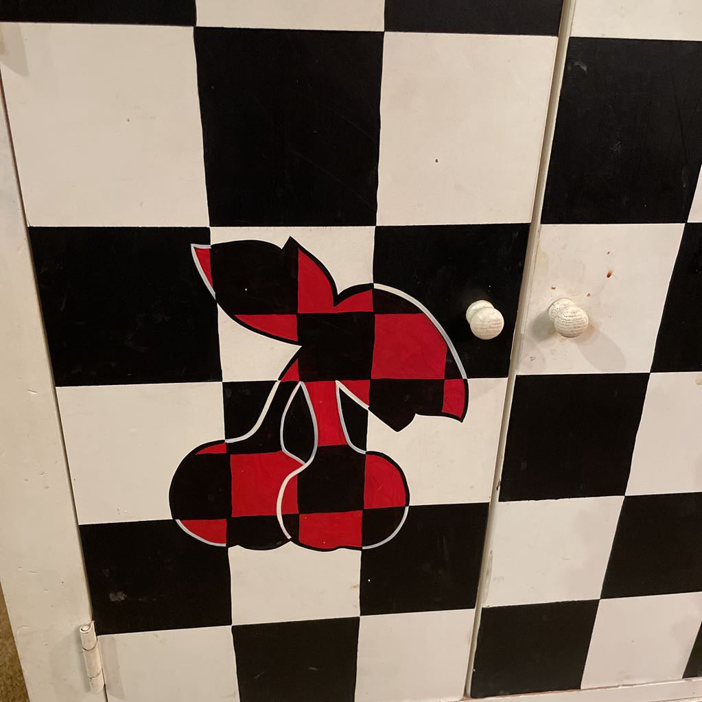 Checker Board Door Cabinet C CABINETS