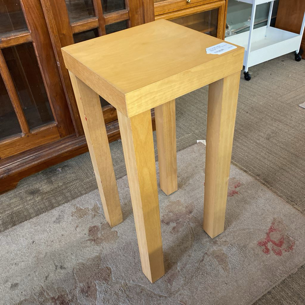 Blonde Mod Tall Side Table /Plant Stand