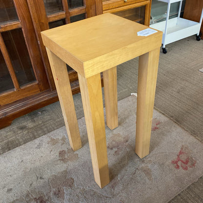 Blonde Mod Tall Side Table /Plant Stand