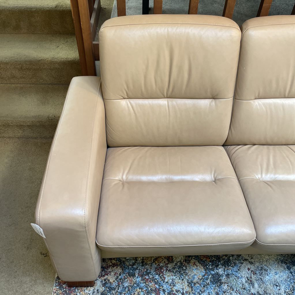 Ekorness Wave Khaki 3 Seat Reclining Sofa