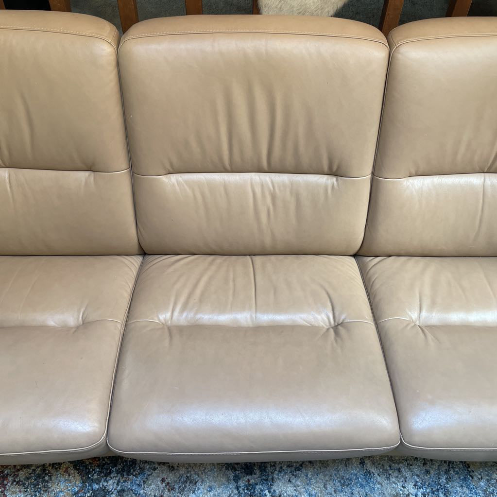 Ekorness Wave Khaki 3 Seat Reclining Sofa