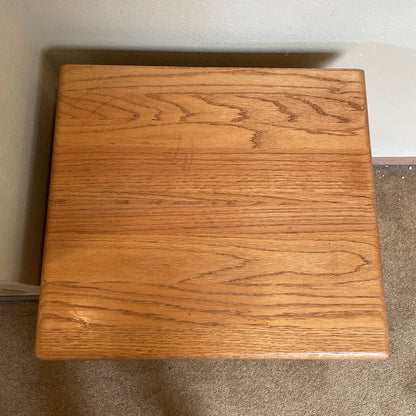 Oak 1 Drawer Open Nightstand