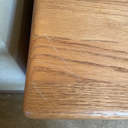 Oak 1 Drawer Open Nightstand
