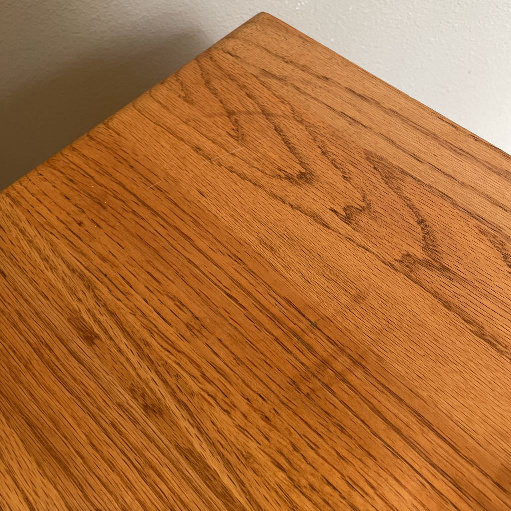 Oak 1 Drawer Open Nightstand