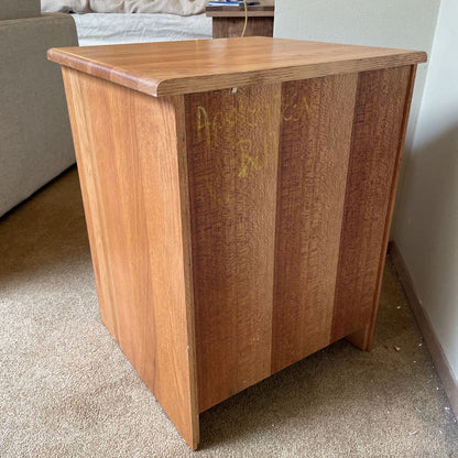 Oak 1 Drawer Open Nightstand