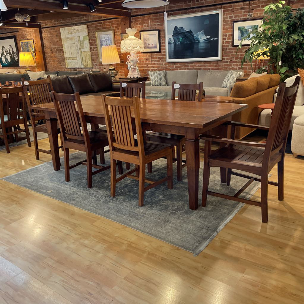 David Smith Co. Rustic Dining Table & 6 Chairs SET