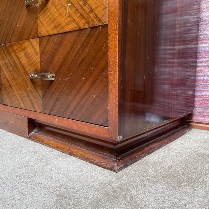 Art Deco 4 Drawer Lowboy Dresser