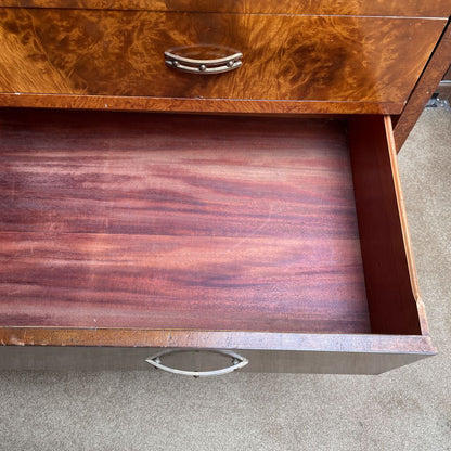 Art Deco 4 Drawer Lowboy Dresser
