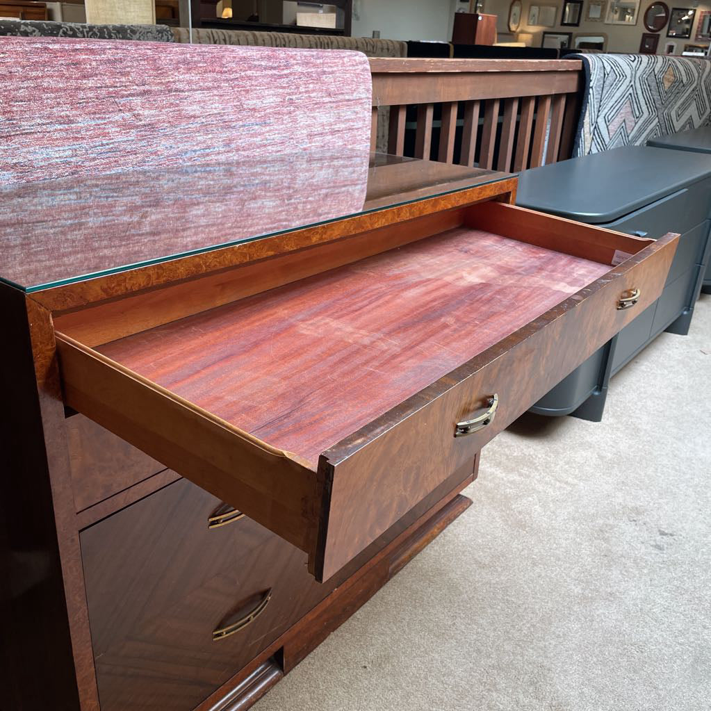 Art Deco 4 Drawer Lowboy Dresser