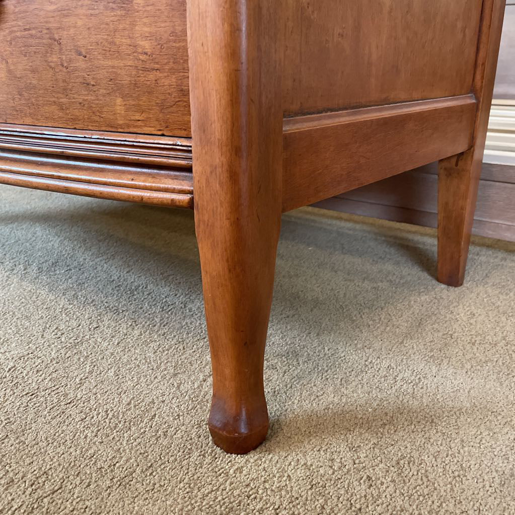 3 Drawer Curved Front Chest w/ Lion Hardware