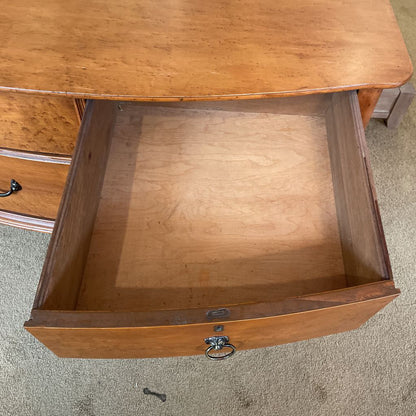 3 Drawer Curved Front Chest w/ Lion Hardware