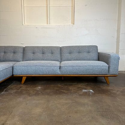 Odense Silver LAF Sectional