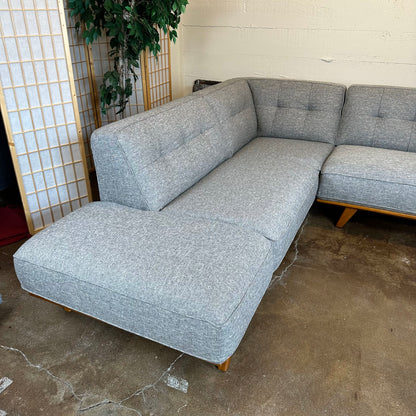 Odense Silver LAF Sectional