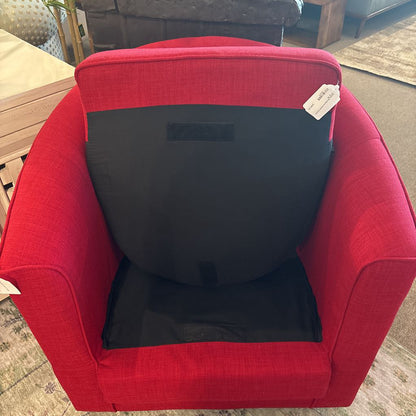 Scarlet Red Barrel Swivel Accent Chair