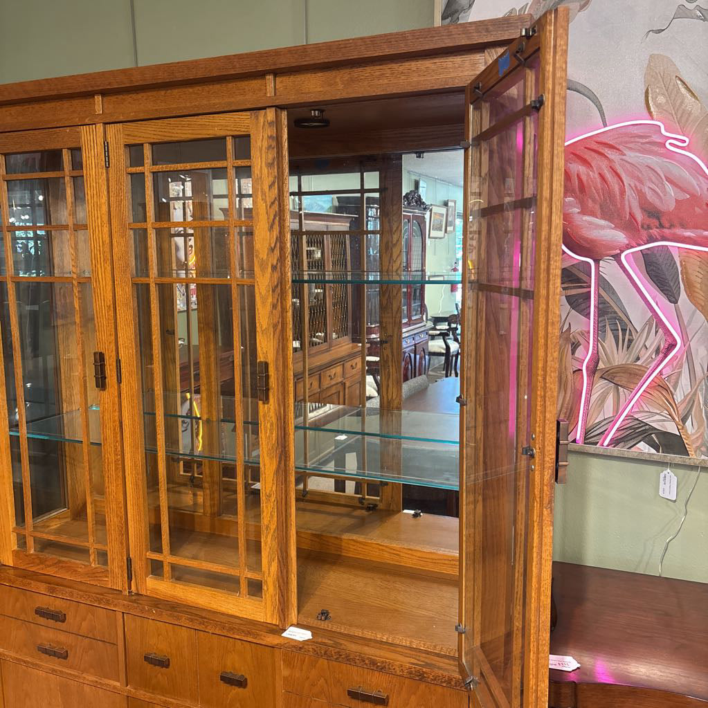 Mission Style Copper Hardware Hutch C CABINETS