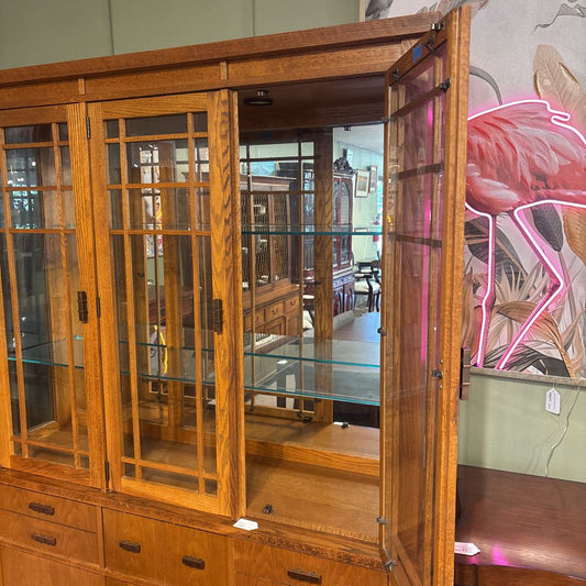 Mission Style Copper Hardware Hutch C CABINETS